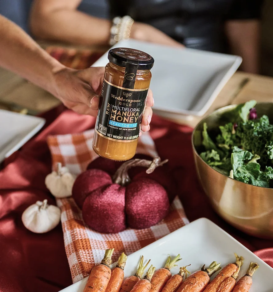 Jar of Wedderspoon Manuka honey