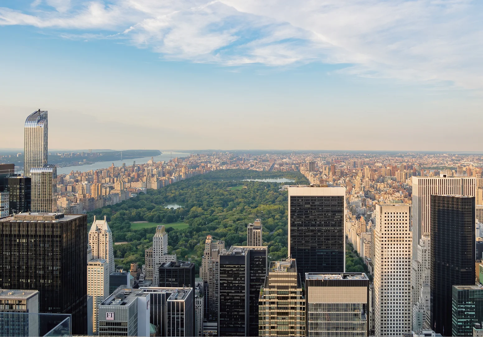 New York City skyline overlooking Central Park